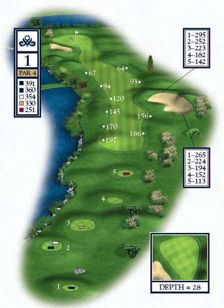 The Pearl East/West Hole 1 Golf Course